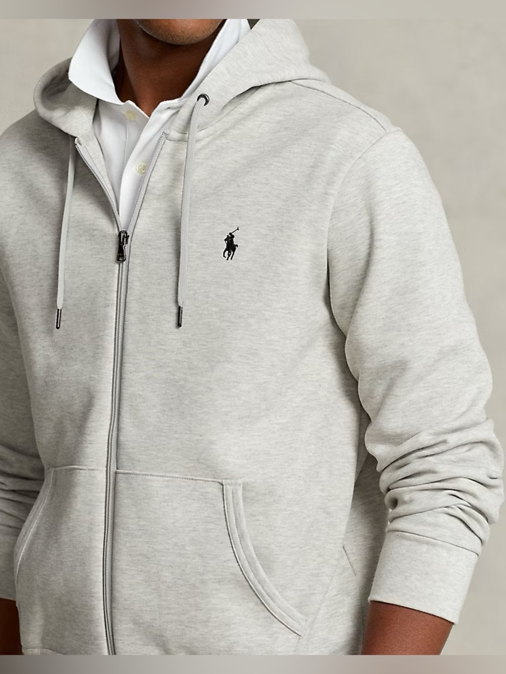 Polo Ralph Lauren Lightweight Fleece Full Zip Hoodie Sz L Men’s Beige
(Jul A-2)